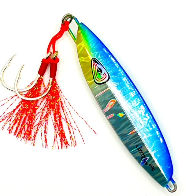 JohnnyJigs, 4-Side Blue Slow Pitch Jig