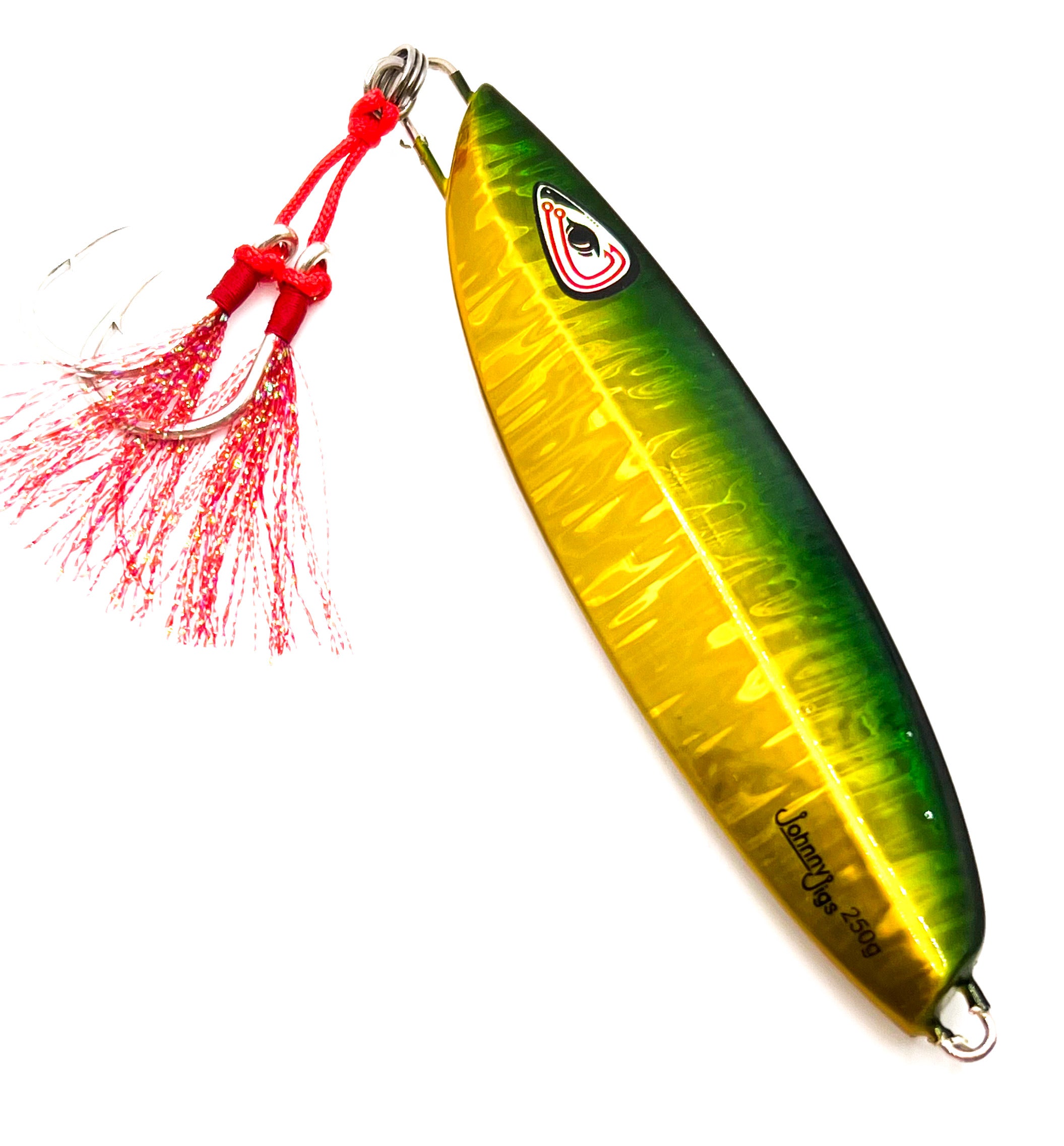 JohnnyJigs, 4-Side Green/Gold Slow Pitch Jig