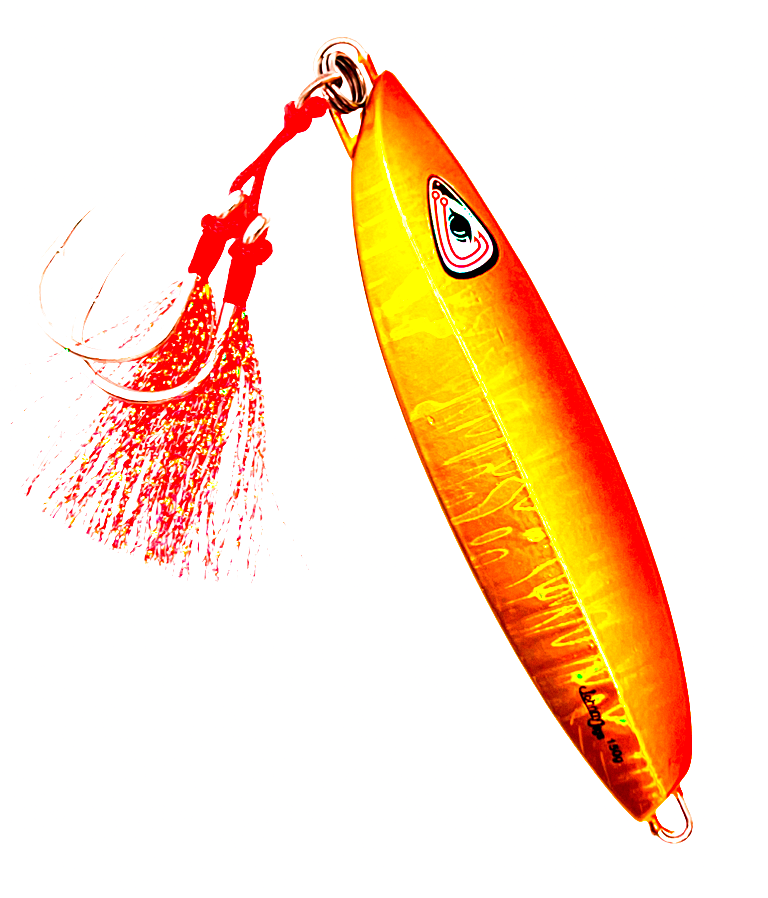 JohnnyJigs, 4-Side Orange/Gold Slow Pitch Jig