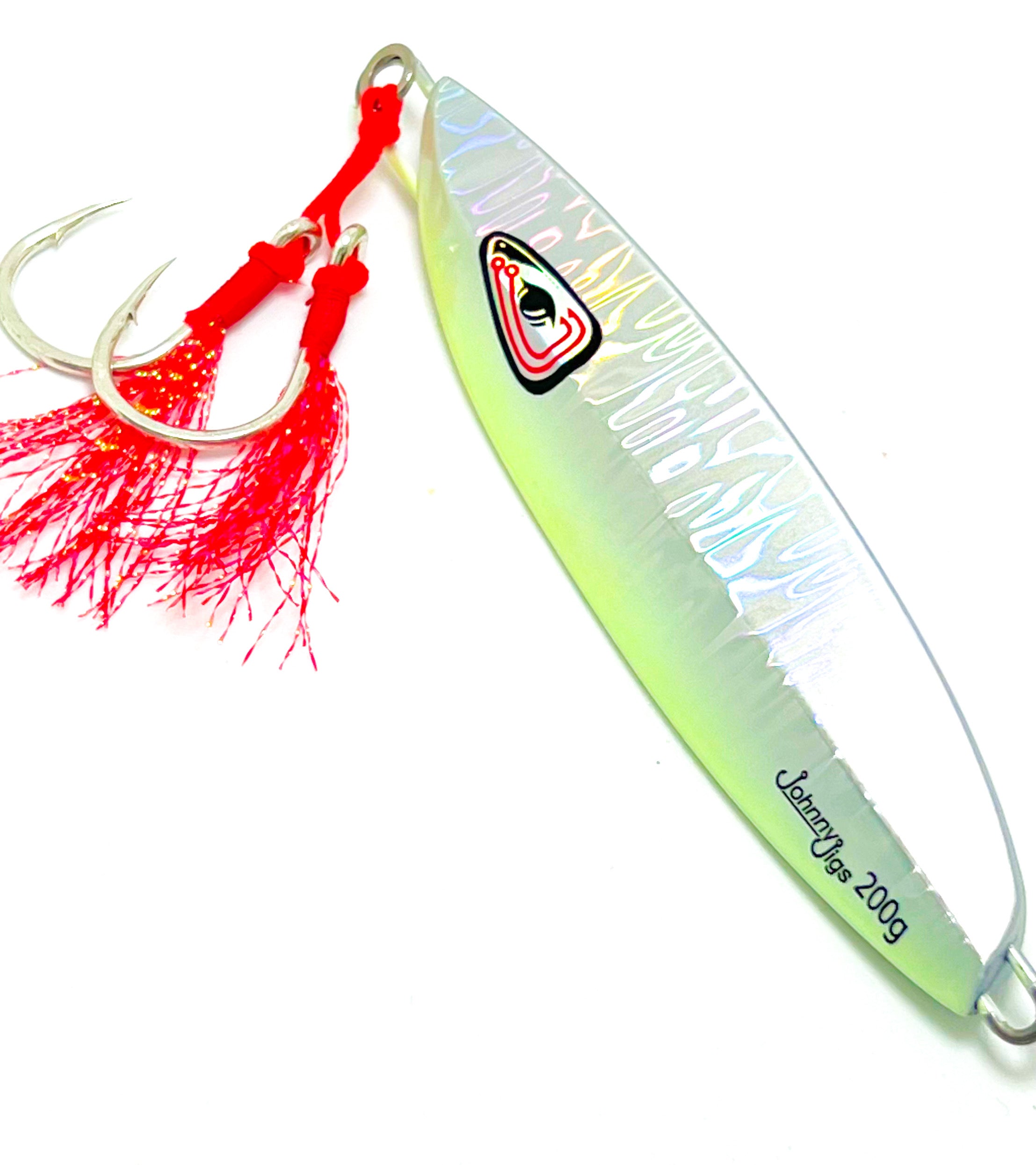 JohnnyJigs, 4-Side Silver Ghost Slow Pitch Jig