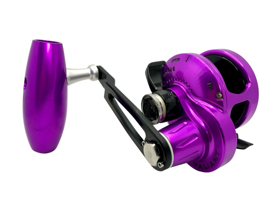 Accurate, Accurate Boss Valiant BV-500N-SPJ-PUB Purple Slow Pitch Reel