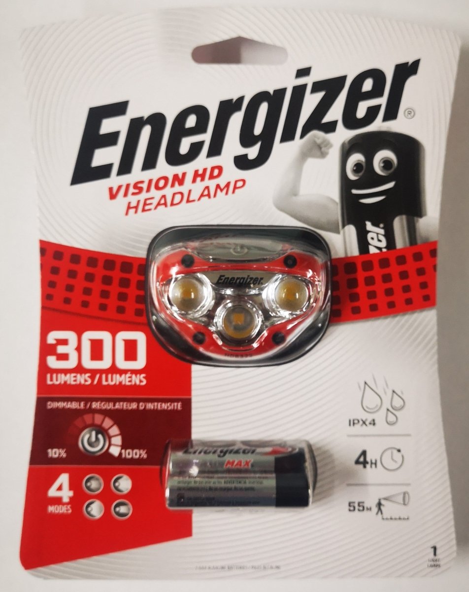 Ringroad Distribution, Energizer Vision HD Headlamp 300 Lumens