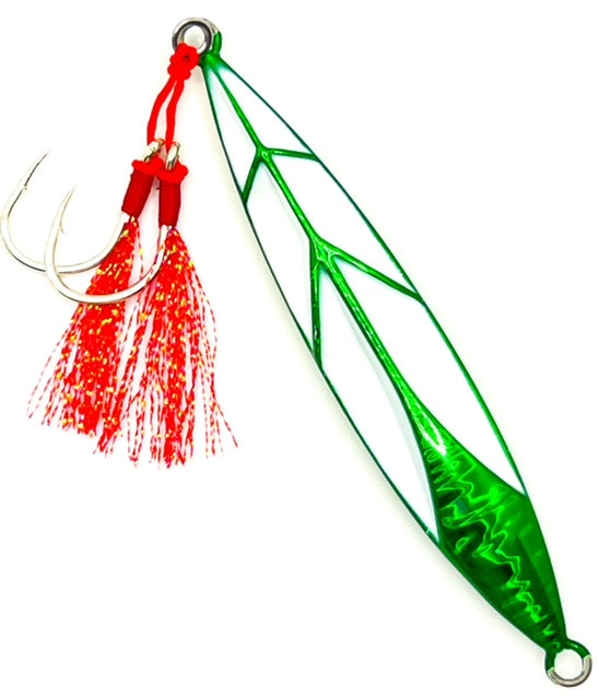 JohnnyJigs, Falling Leaf Green Glow Slow Pitch Jig