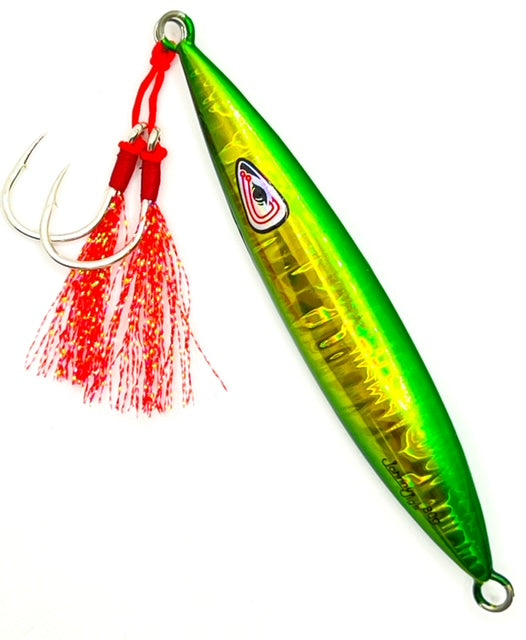 JohnnyJigs, Falling Leaf Green Glow Slow Pitch Jig