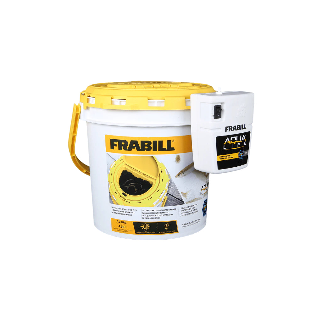 FRABILL, Frabill Dual Bait Bucket w/Aerator