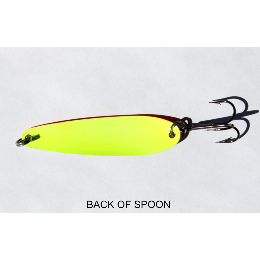 GREAT LAKES SPOONS, Great Lakes Walleye Chartreuse Series Trolling Spoon