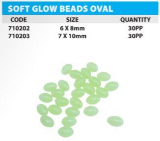 Sensation, Linx Soft Glow Beads Oval (White Glow)