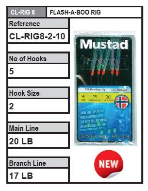 Kingfisher, Mustad Sabiki Jigs - Flash-a-Boo Rig