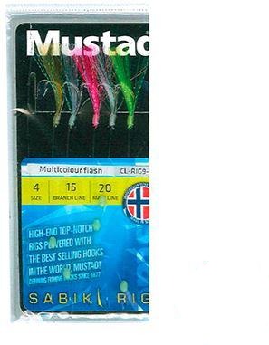 Kingfisher, Mustad Sabiki Jigs - Multicolour Flash Rig