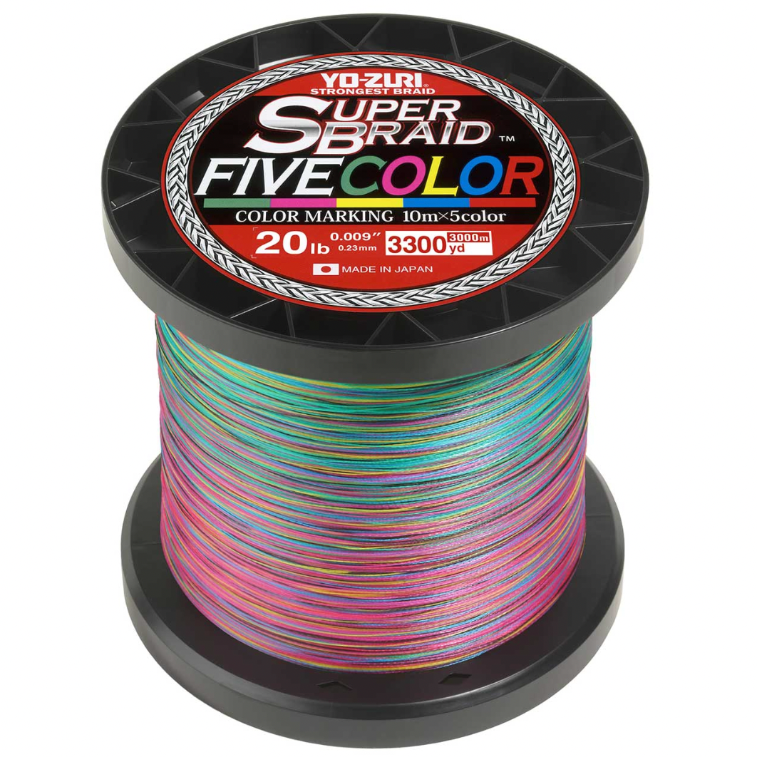 Yo-Zuri, NEW Yo-Zuri Super Braid Five Color 3300yds.