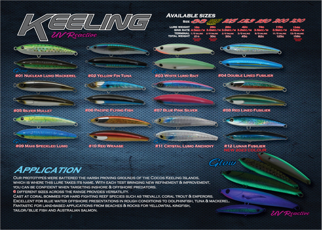 Ocean's Legacy, Ocean's Legacy Keeling Lure 105HS