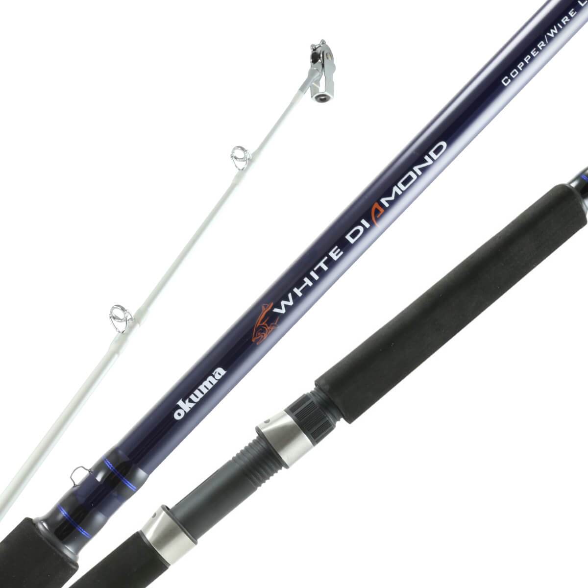 Okuma, Okuma White Diamond Copper/Wire Line Trolling Rod